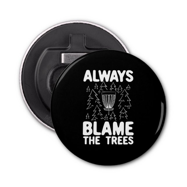 Skiva Golf Disk Basket Gift Flasköppnare (Framsidan)