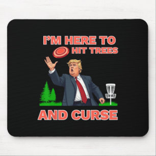 Skiva Golf Shirt funny Slå Träd och Curse Retro di Musmatta