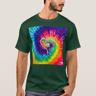Skiva Golf Tie Dye Heart T Shirt