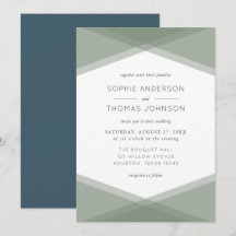 Skiva magasin och blå skiffer Bröllop