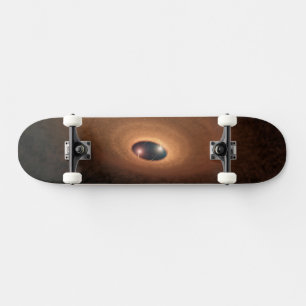Skiva med dammhaltigt material som läcker från stj mini skateboard bräda 18,5 cm