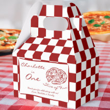 Skiva roliga röda check italien pizza party tillbe