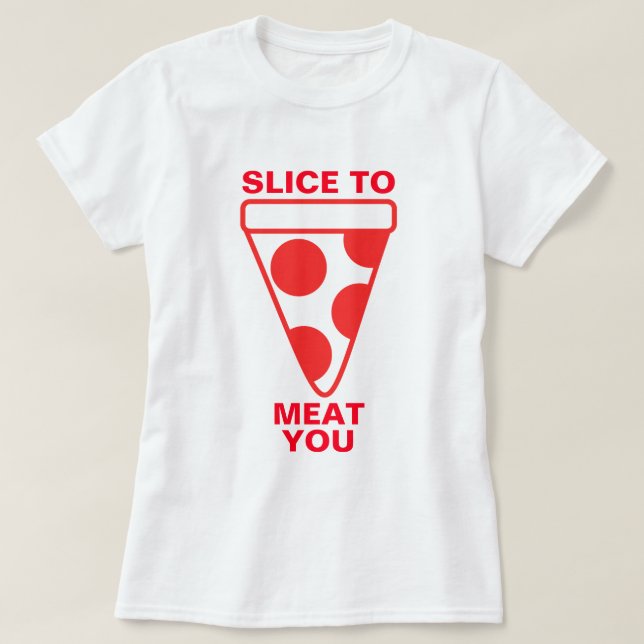 Skiva till kött dig t shirt (Design framsida)