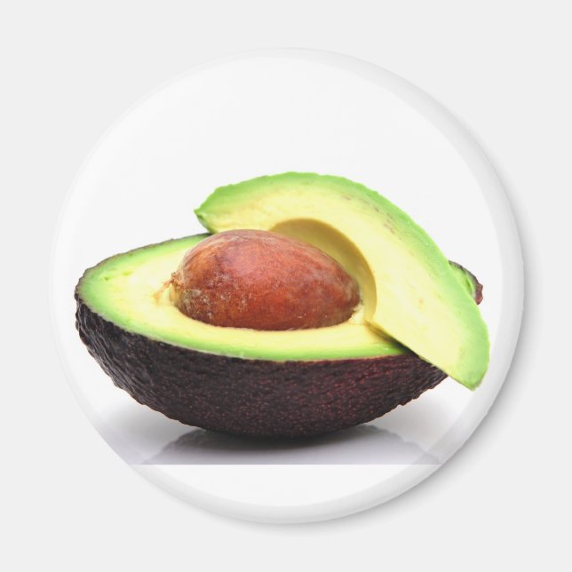 Skivad Avocado Magnet (Framsidan)