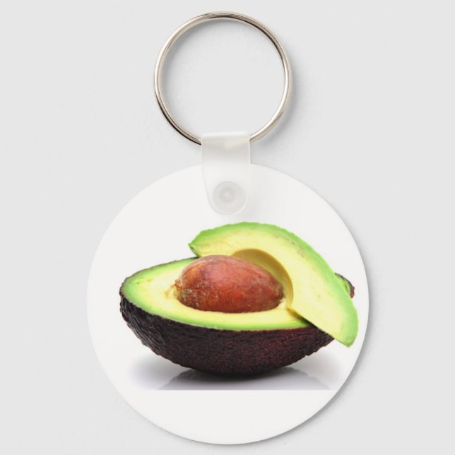 Skivad Avocado Nyckelring (Framsida)