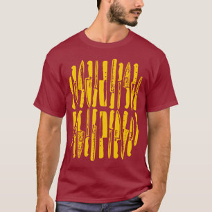 Skivad och hackad - Amber på mörk T-shirt