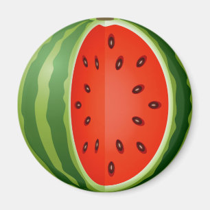 SKIVAD VATTENMELON MAGNET