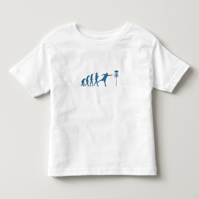 Skivans Golf Evolution - Roligt Gift for Disk Golf T Shirt (Framsida)