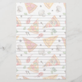 Skivat av Pizza och champinjoner Brevpapper