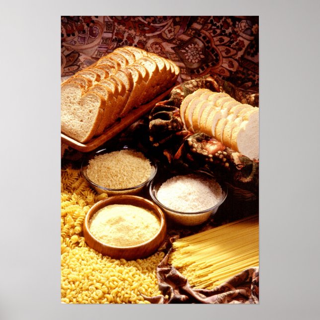 Skivat bröd, mjöl, ris och annan pasta poster (Framsidan)