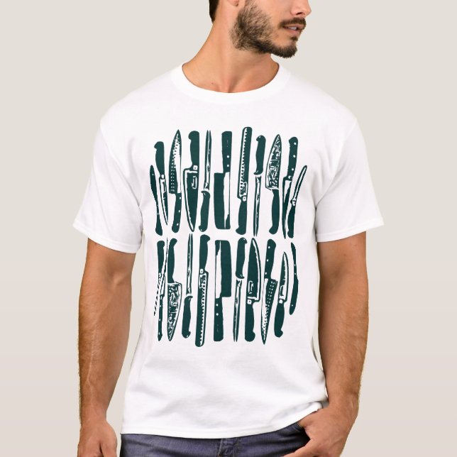Skivat och hackat - Mörk grönt T Shirt (Framsida)