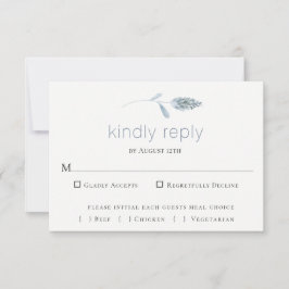 Skivblått botaniskt Bröllop OSA kort