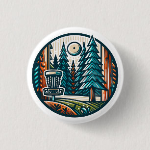 Skivgolf i Skogen Retro Vibe Art Knapp