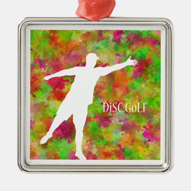 Skivgolf Julgransprydnad Metall (Framsidan)