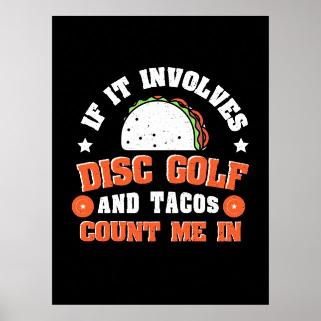 Skivgolf och takos räknar in mig poster (Framsidan)