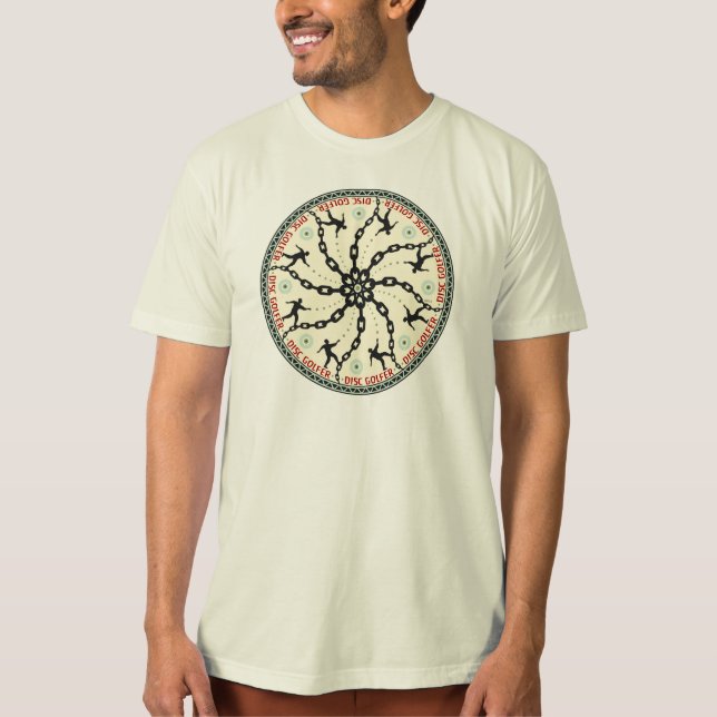 Skivgolfspelare T-shirt (Framsida)