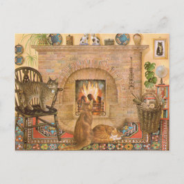 Skivkort för kattmålning vykort