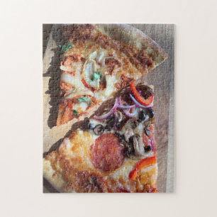 Skivor av pizza pussel