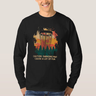 Skivväxling orsakar en stor Roligt Golf H-skiva T Shirt