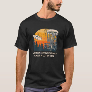 Skivväxling orsakar en stor Roligt Golf H-skiva T Shirt