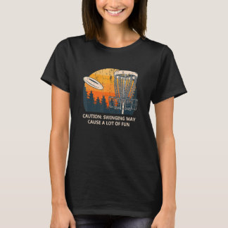 Skivväxling orsakar en stor Roligt Golf H-skiva T Shirt