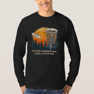 Skivväxling orsakar en stor Roligt Golf H-skiva T Shirt