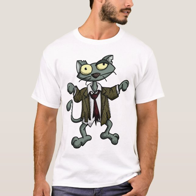 Skjorta 1 för kattungeZombie 1 T-shirt (Framsida)