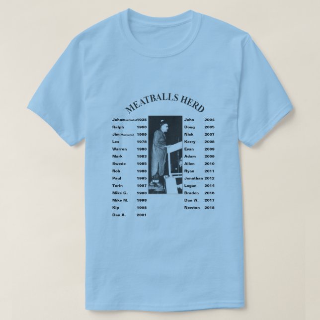 Skjorta 2018 för HartbergMeatballs T Shirt (Design framsida)