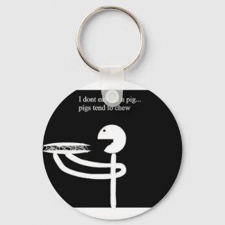 skjorta äter inte som gris nyckelring