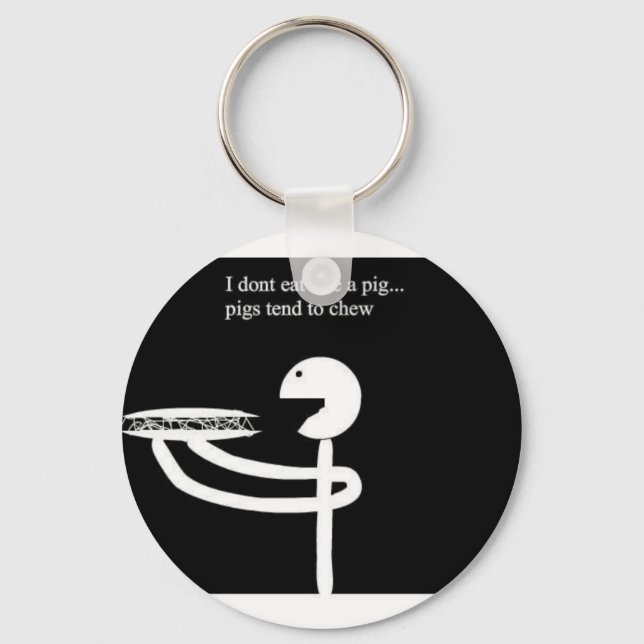 skjorta äter inte som gris nyckelring (Framsida)