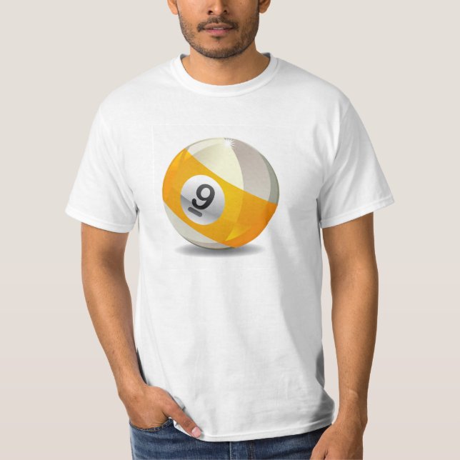 Skjorta för 9 boll t-shirt (Framsida)