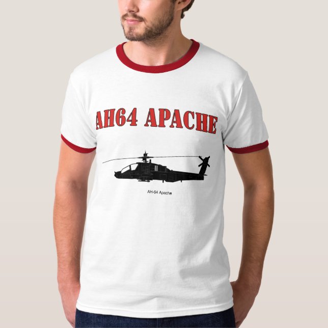 Skjorta för AH64 APACHE Tee Shirt (Framsida)
