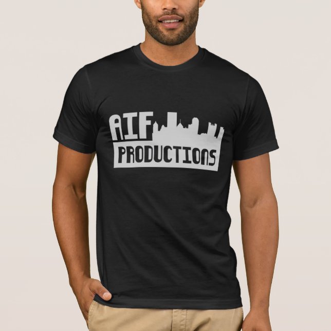 Skjorta för AIF-produktionsvart Tee (Framsida)