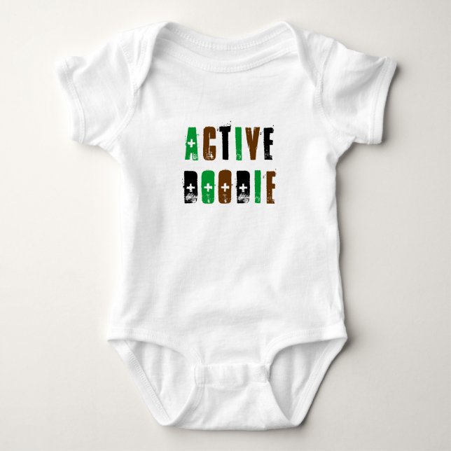 Skjorta för aktivDoodie baby T-shirt (Framsida)