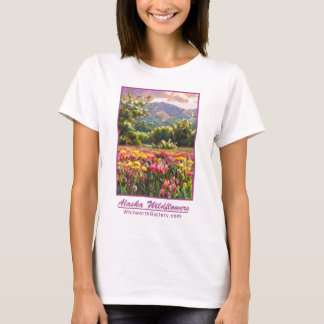 Skjorta för Alaska vildblommautslagsplats - T-shirt
