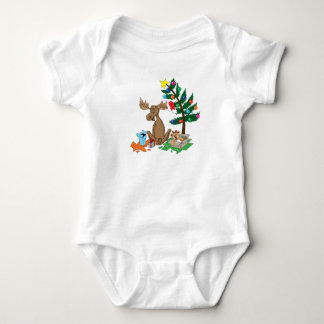 Skjorta för älgjulbebis t-shirt