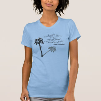 Skjorta för Amelia Earhart trädcitationstecken T Shirt