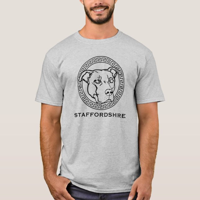 Skjorta för amerikanStaffordshire logotyp - Tee Shirt (Framsida)