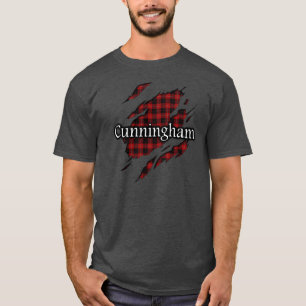 Skjorta för ande för klanCunningham Tartan Tee Shirt