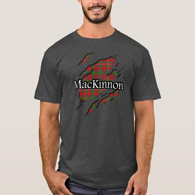 Skjorta för ande för klanMacKinnon Tartan T-shirt (Framsida)