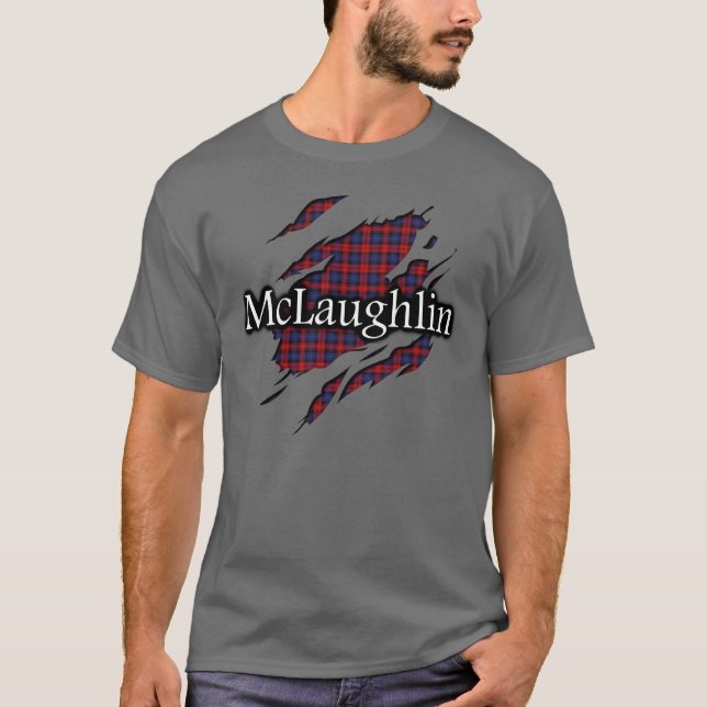 Skjorta för ande för klanMacLachlan McLaughlin T-shirt (Framsida)