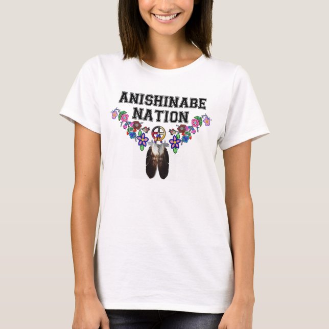 SKJORTA FÖR ANISHINABE-NATION T TRÖJA (Framsida)