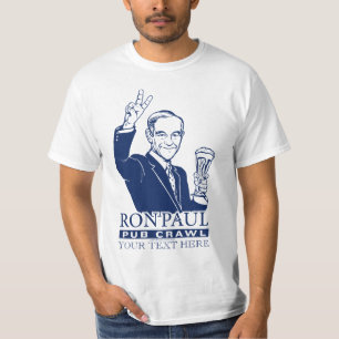Skjorta för anpassade för Ron Paul Pubkrypande Tee Shirt