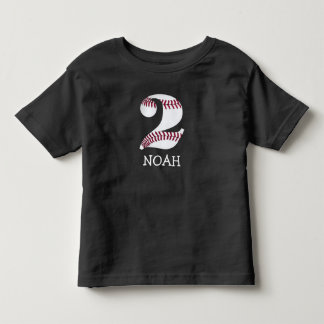 Skjorta för anpassadefödelsedagbaseball för 2 t shirt