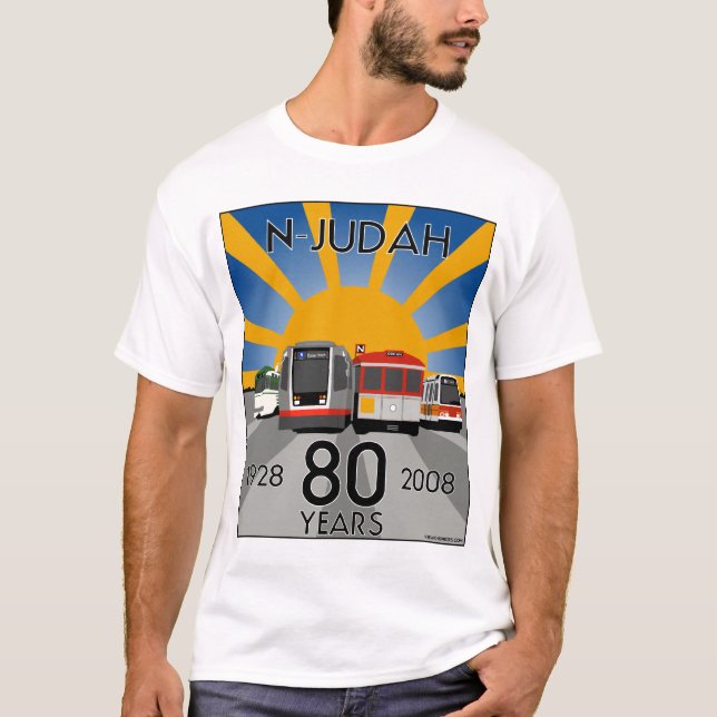 Skjorta för årsdag T för N Judah 80th! Tröja (Framsida)