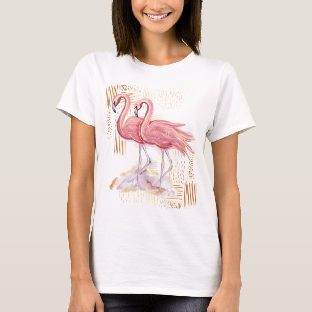 Skjorta för Artistry för GeminiZodiacakvarell T Shirt (Framsida)