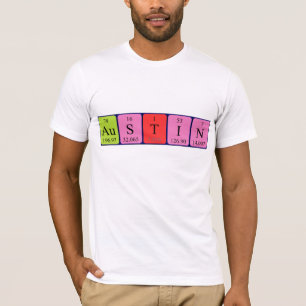 Skjorta för Austin periodisk bordnamn T Shirt