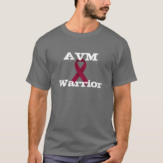 Skjorta för AVM-krigareBurgundy band Tee Shirt (Framsida)