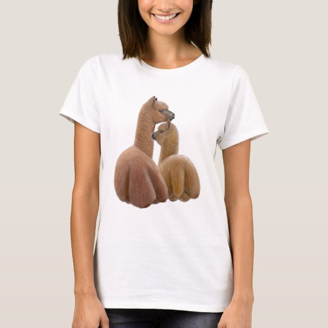 Skjorta för Babydoll för Alpacakärlekdamer Tee (Framsida)