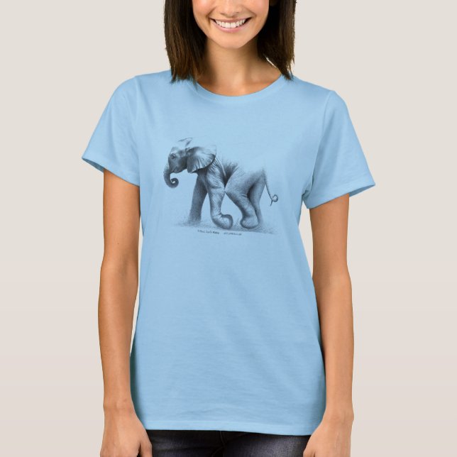 Skjorta för babyelefant T T-shirt (Framsida)